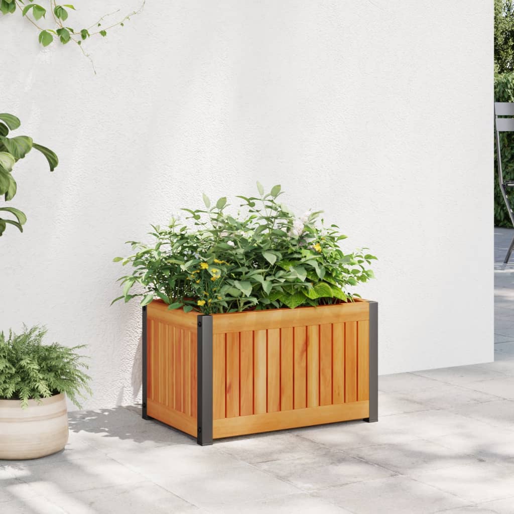 Pflanzkübel 110X30X27,5 Cm Massivholz Akazie Und Stahl