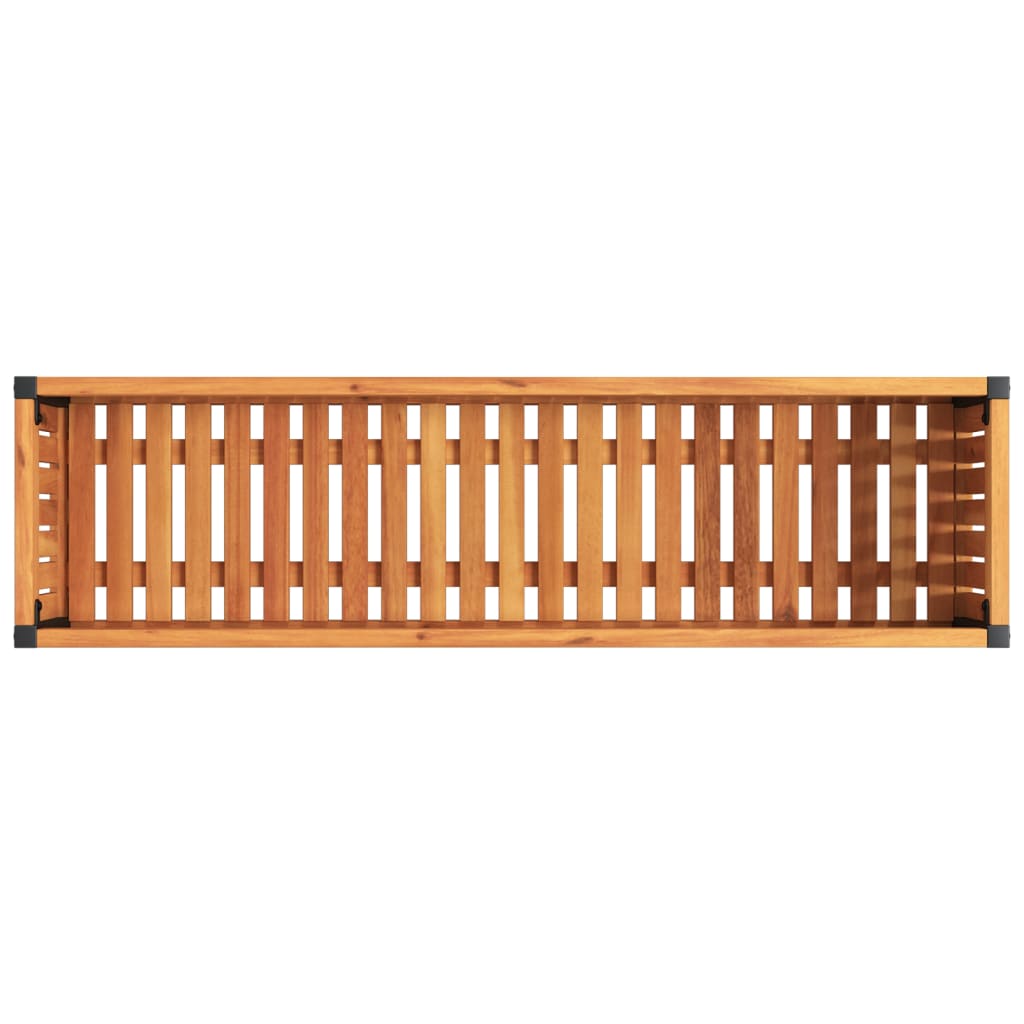Pflanzkübel 110X30X27,5 Cm Massivholz Akazie Und Stahl