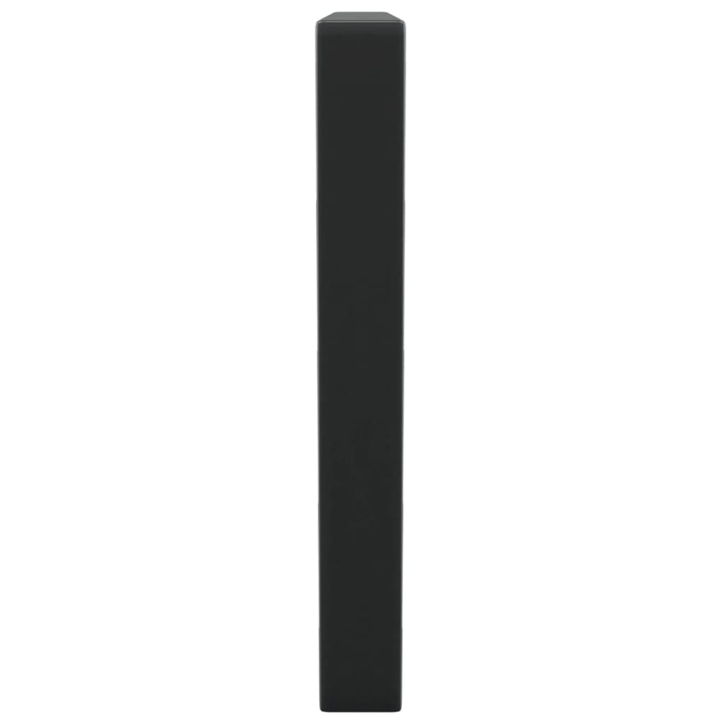 Waschtisch-Halterungen 2 Stk. Stahl Schwarz