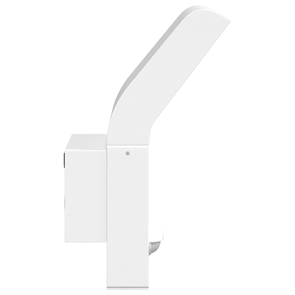 Led-Außenwandleuchte Mit Sensor Aludruckguss Weiß