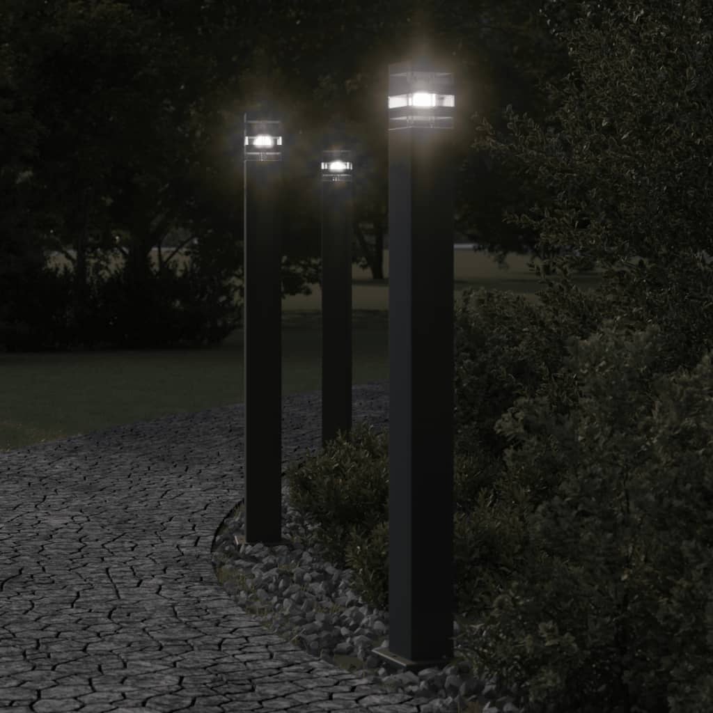 Wegeleuchte Schwarz Aluminium
