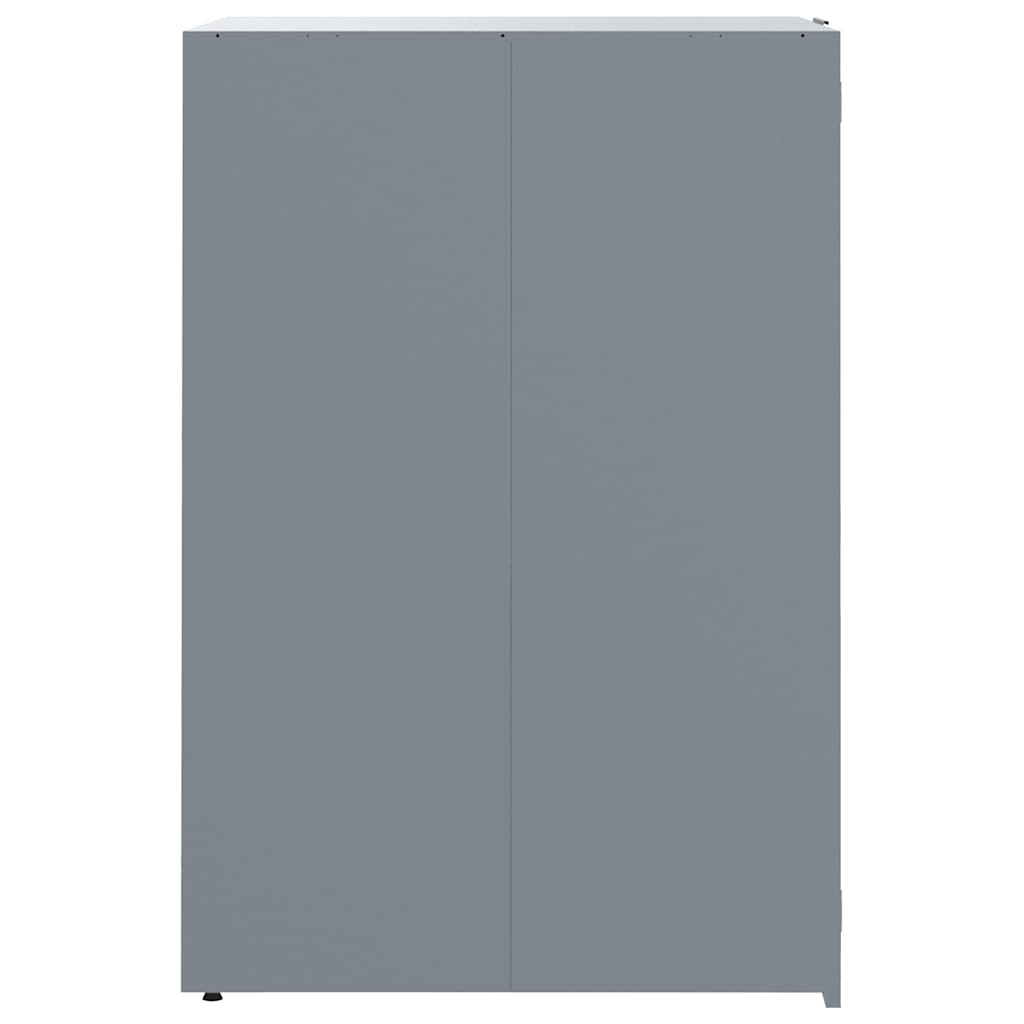 Mülltonnenbox Für 4 Tonnen 276X79X117 Cm Stahl Grau