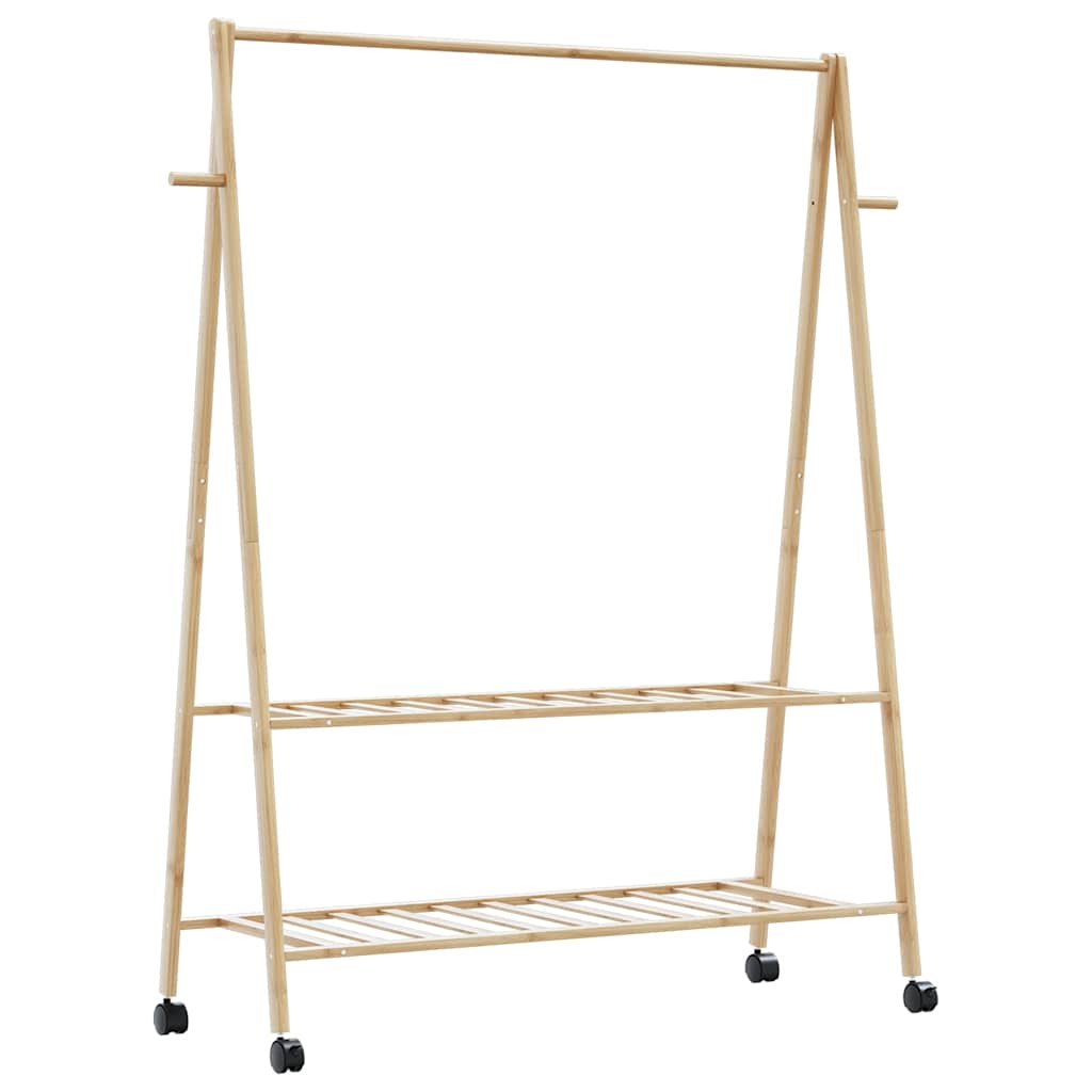 Kleiderständer Mit Ablagen Und Rollen 96X45,5X155,5 Cm