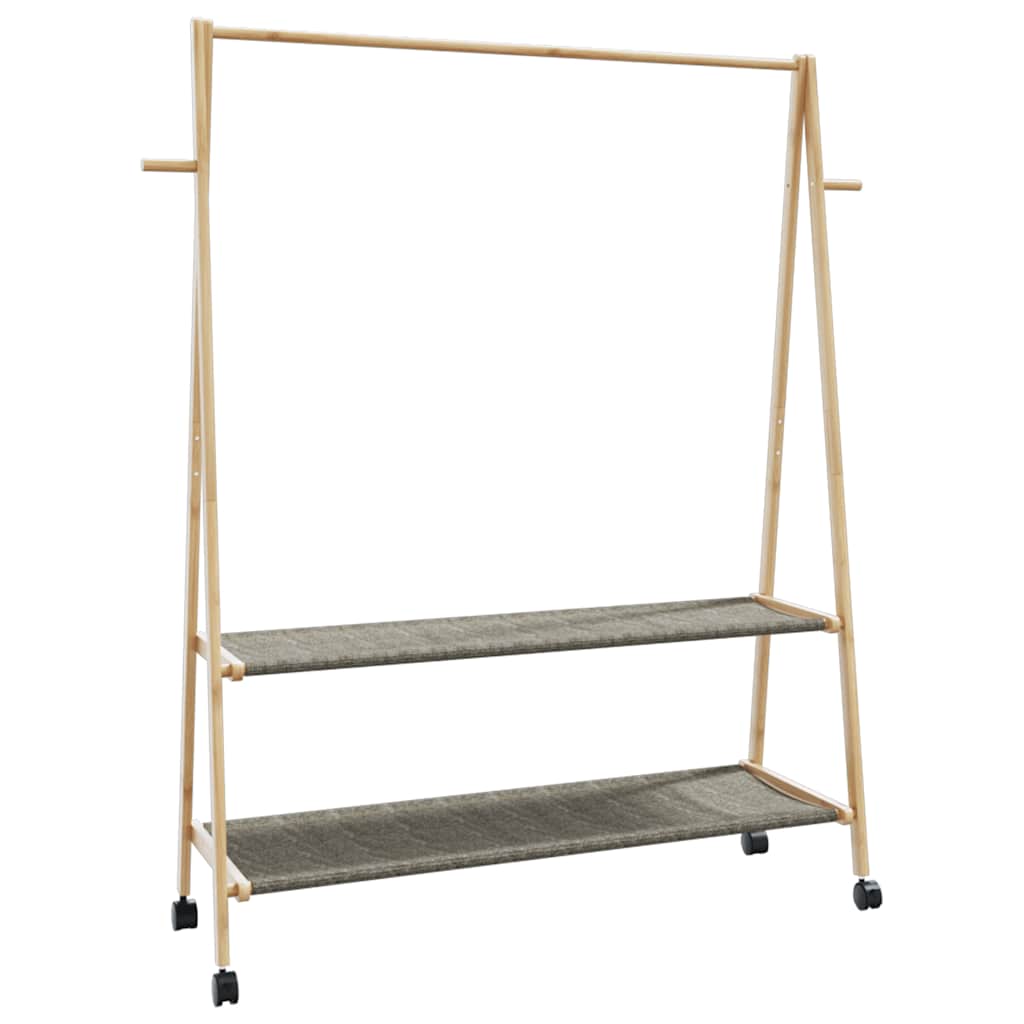 Kleiderständer Mit Ablagen Und Rollen 96X45,5X155,5 Cm