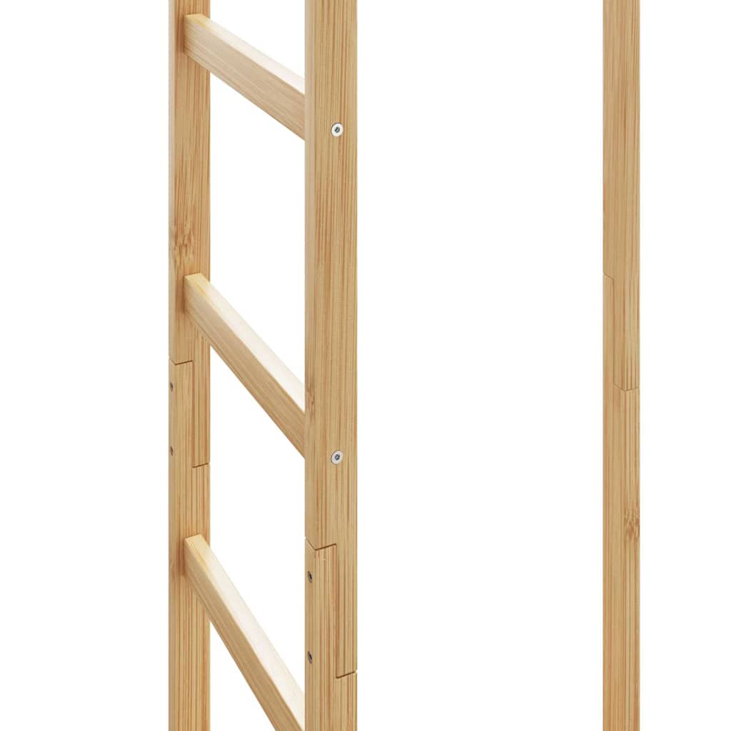 Kleiderständer Mit Haken Und Ablagen 38,5X30X156 Cm Bambus