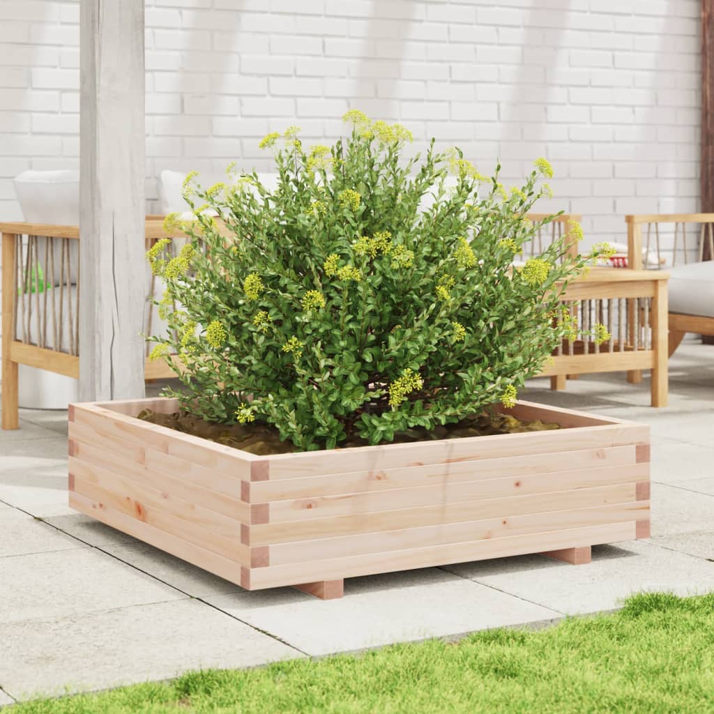 Pflanzkübel 90X90X26,5 Cm Massivholz Kiefer Natürlich Imprägniert