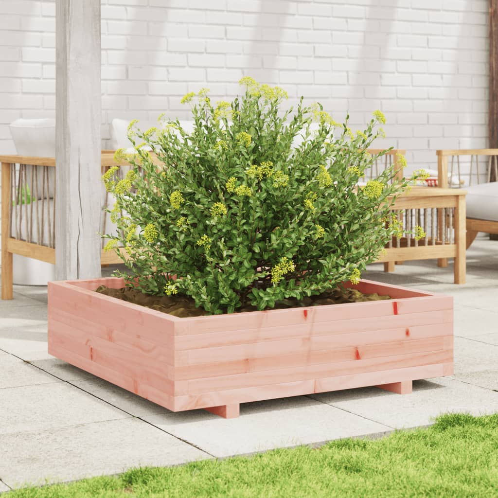Pflanzkübel 90X90X26,5 Cm Massivholz Douglasie Natürlich Imprägniert