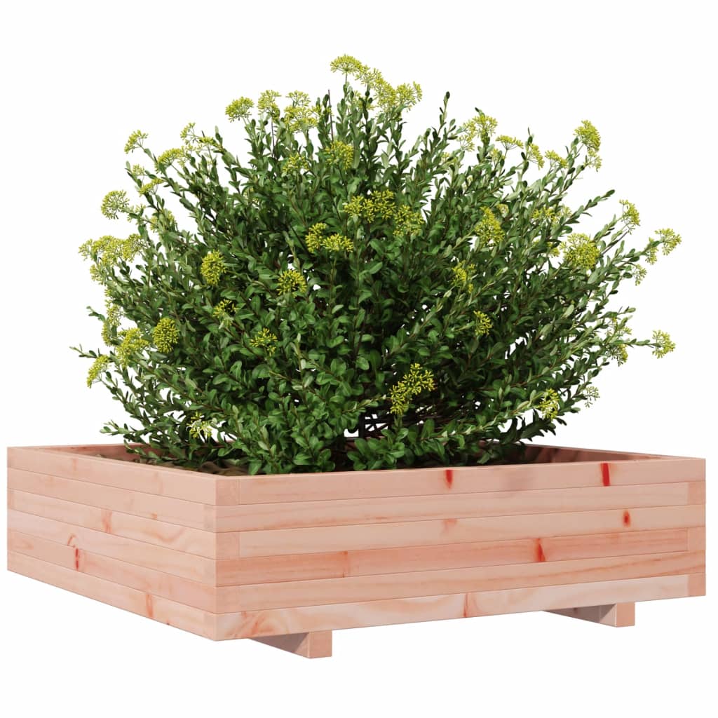 Pflanzkübel 90X90X26,5 Cm Massivholz Douglasie Natürlich Imprägniert