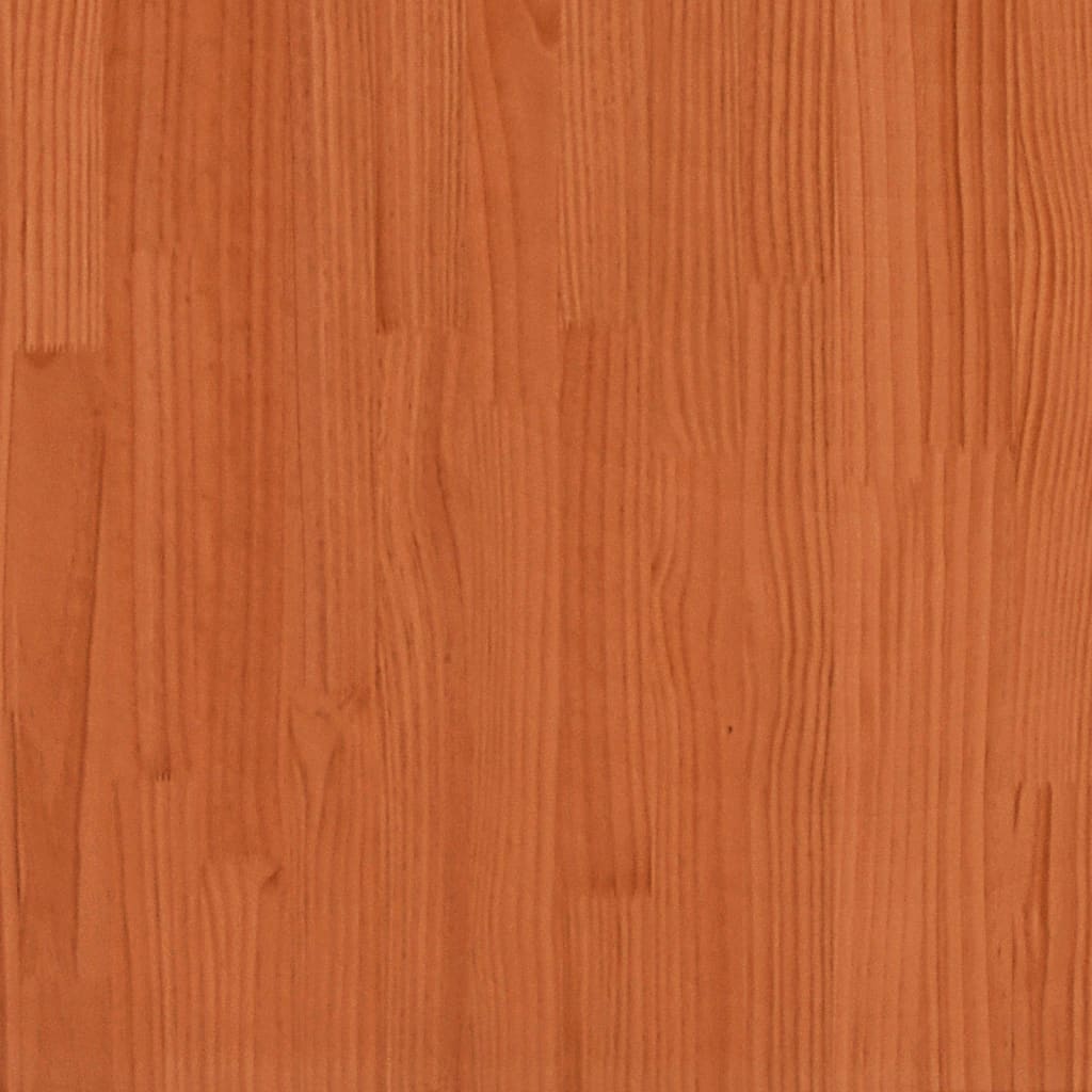 Pflanzkübel Wachsbraun 50X50X49,5 Cm Massivholz Kiefer Natürlich Imprägniert