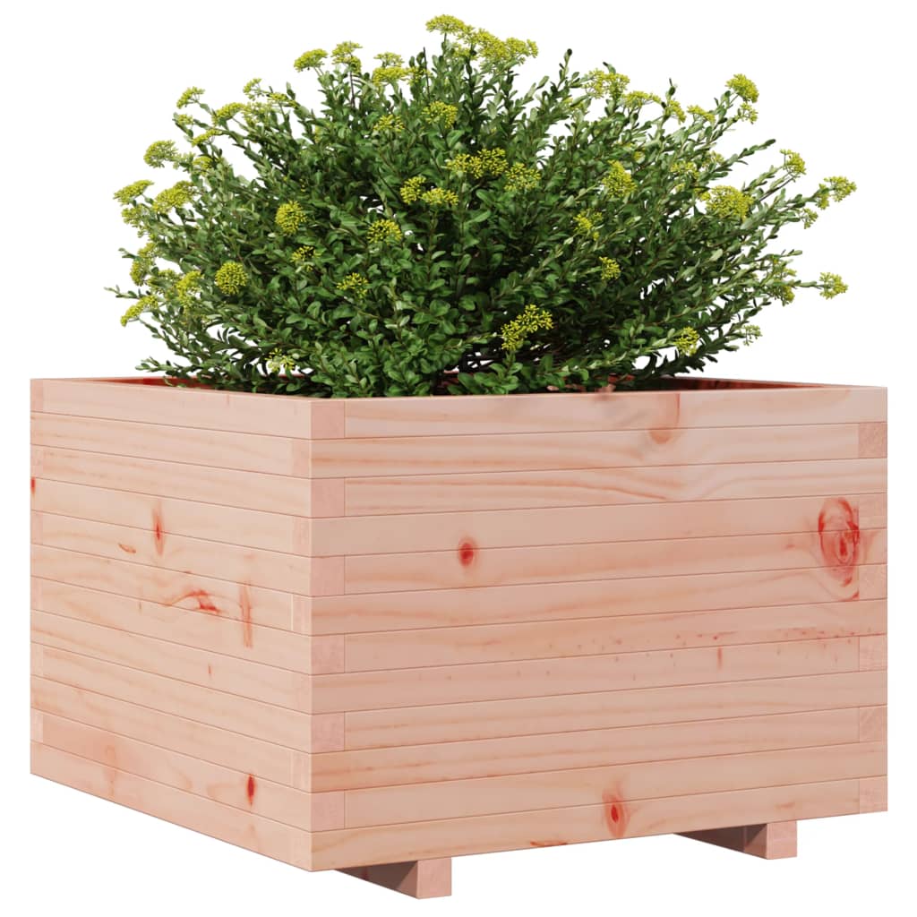 Pflanzkübel 70X70X49,5 Cm Massivholz Douglasie Natürlich Imprägniert