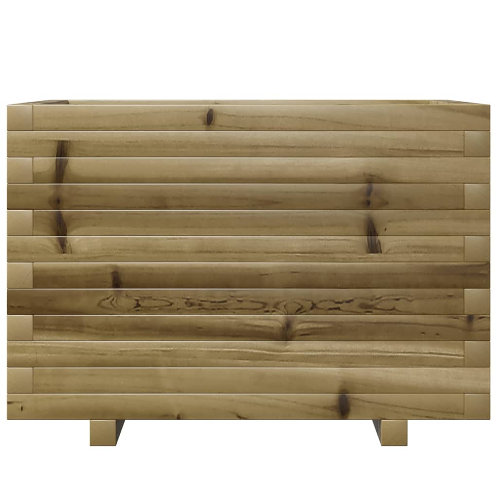 Pflanzkübel 70X40X49,5 Cm Kiefernholz Imprägniert Natürlich Imprägniert
