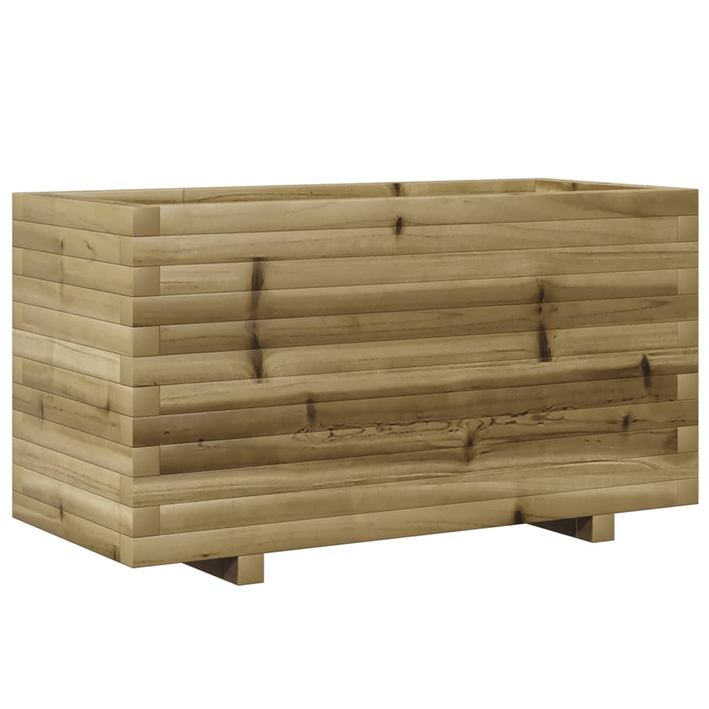 Pflanzkübel 90X40X49,5 Cm Kiefernholz Imprägniert Natürlich Imprägniert