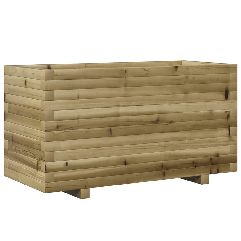 Pflanzkübel 90X40X49,5 Cm Kiefernholz Imprägniert Natürlich Imprägniert