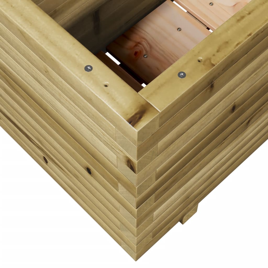 Pflanzkübel 90X40X49,5 Cm Kiefernholz Imprägniert Natürlich Imprägniert