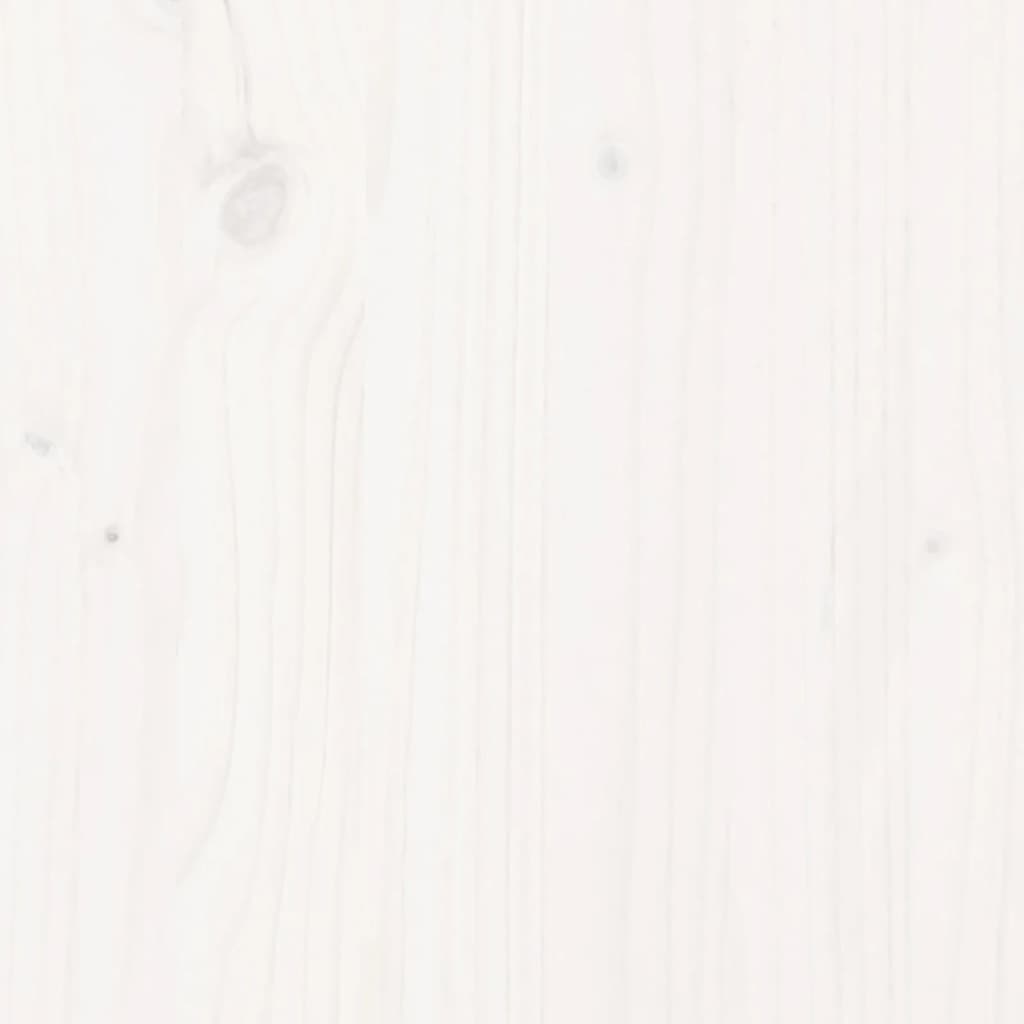 Pflanzkübel Weiß 110X40X49,5 Cm Massivholz Kiefer Natürlich Imprägniert