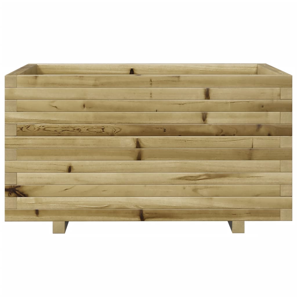 Pflanzkübel 90X60X49,5 Cm Kiefernholz Imprägniert Natürlich Imprägniert