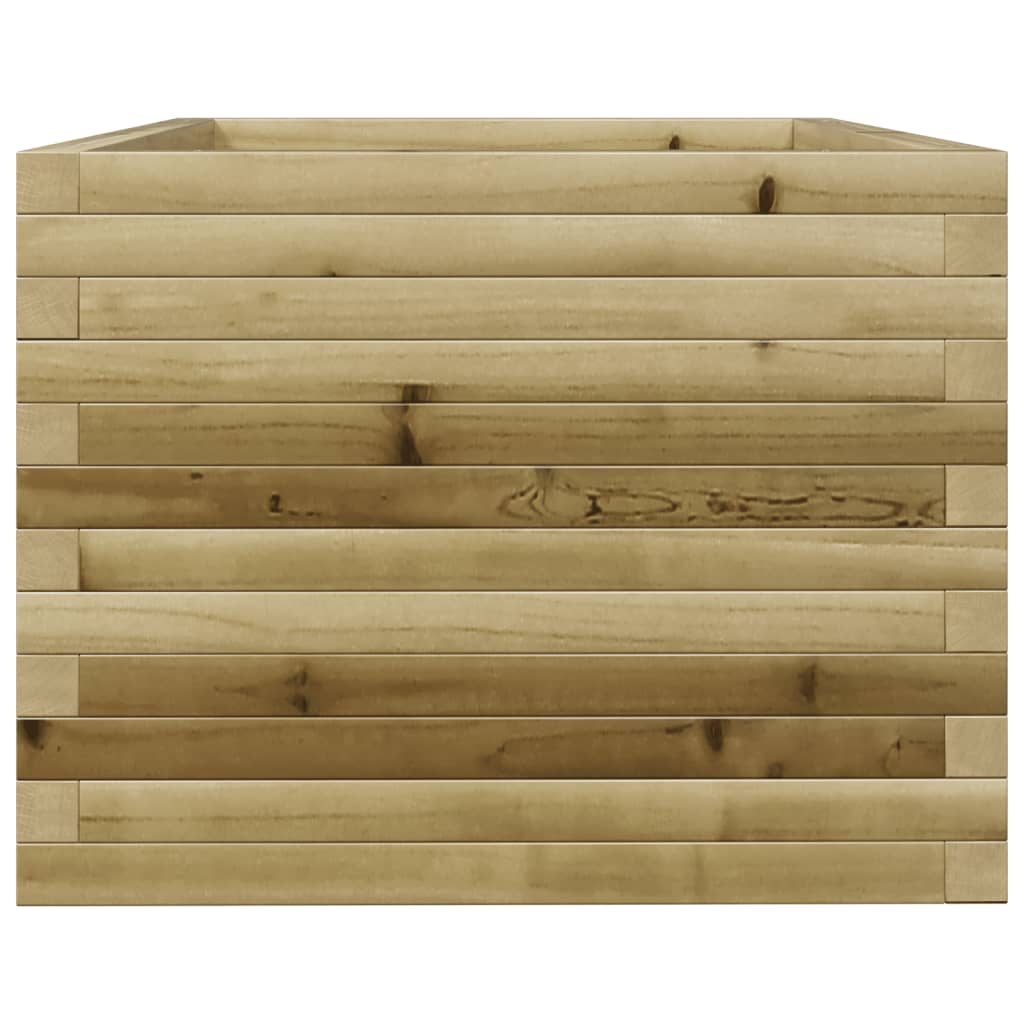 Pflanzkübel 90X60X49,5 Cm Kiefernholz Imprägniert Natürlich Imprägniert