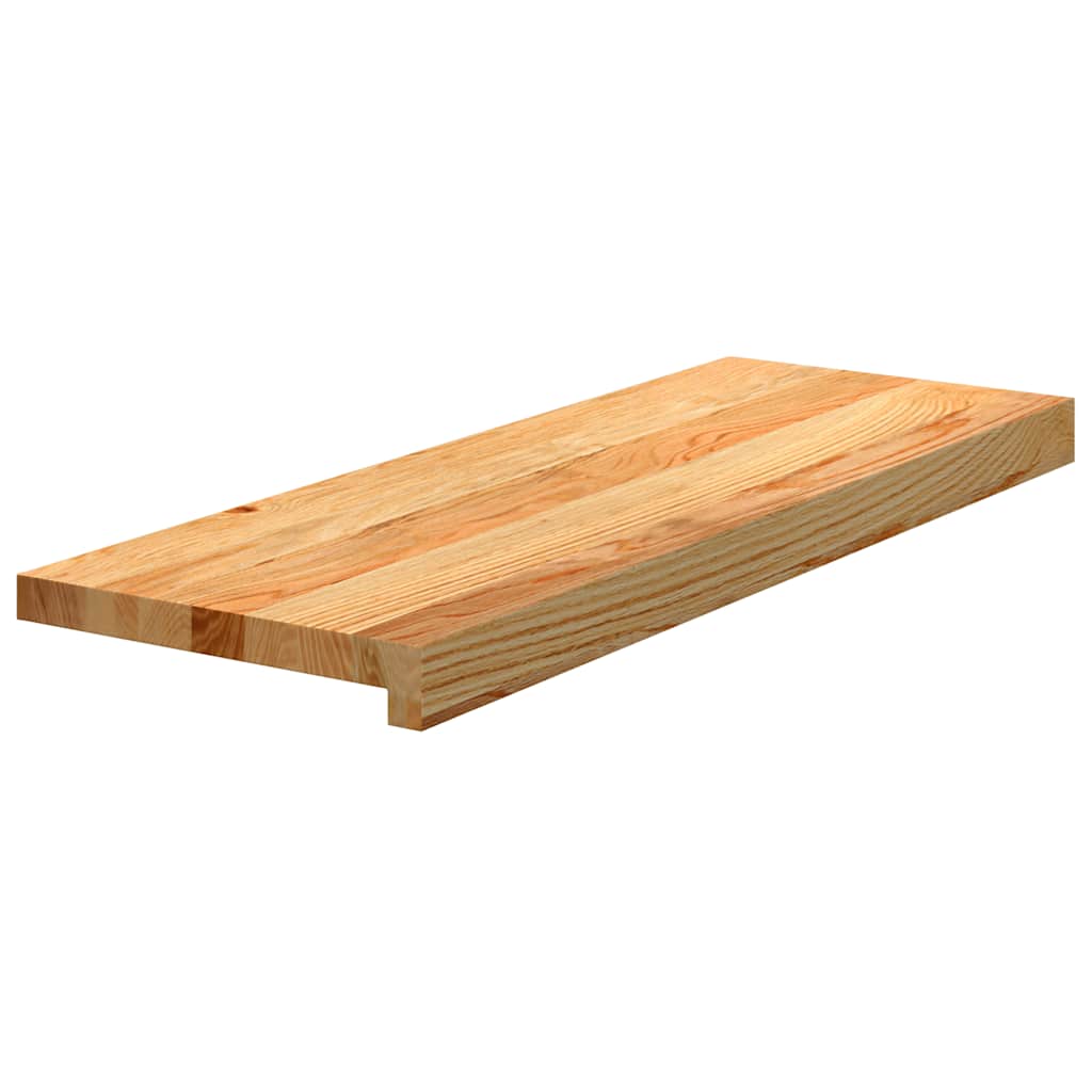 Treppenstufen 8 Stk. Massivholz Eiche Hellbraun