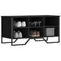 Schuhregal 90X38X61,5 Cm Holzwerkstoff Schwarz