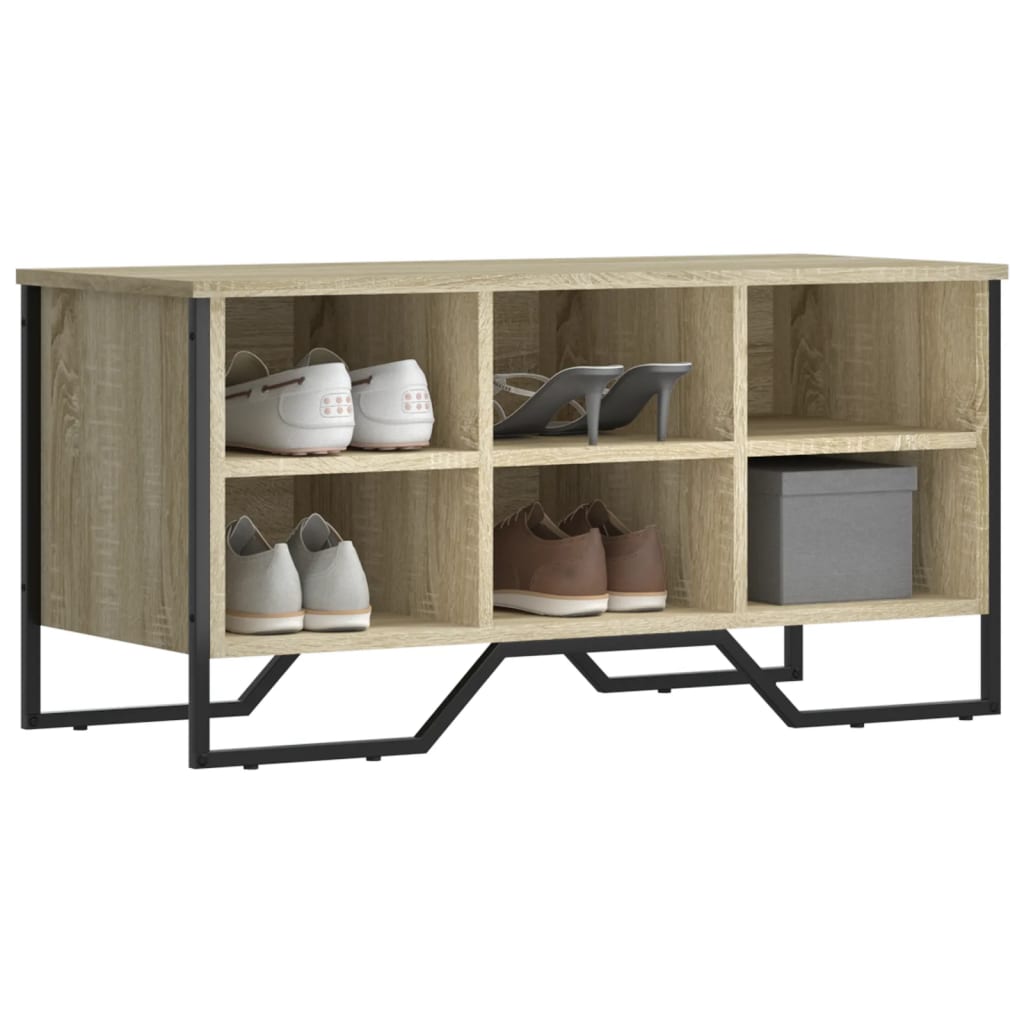 Schuhregal Sonoma-Eiche 90X38X61,5 Cm Holzwerkstoff Sonoma Eiche