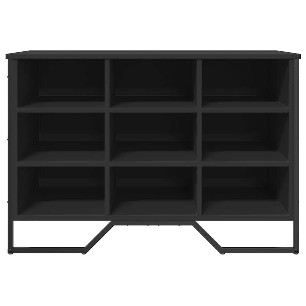 Schuhregal 90X38X61,5 Cm Holzwerkstoff Schwarz