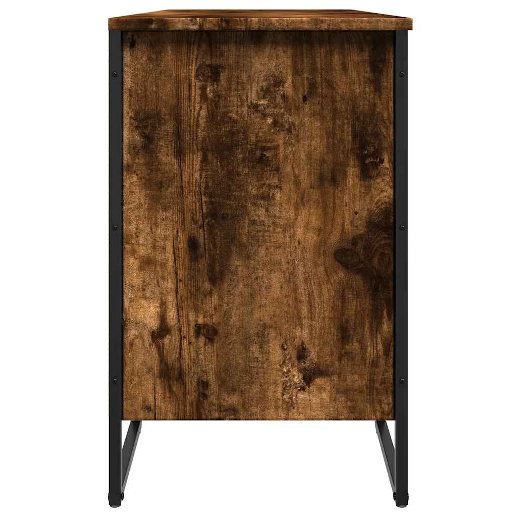 Schuhregal 90X38X61,5 Cm Holzwerkstoff Räuchereiche