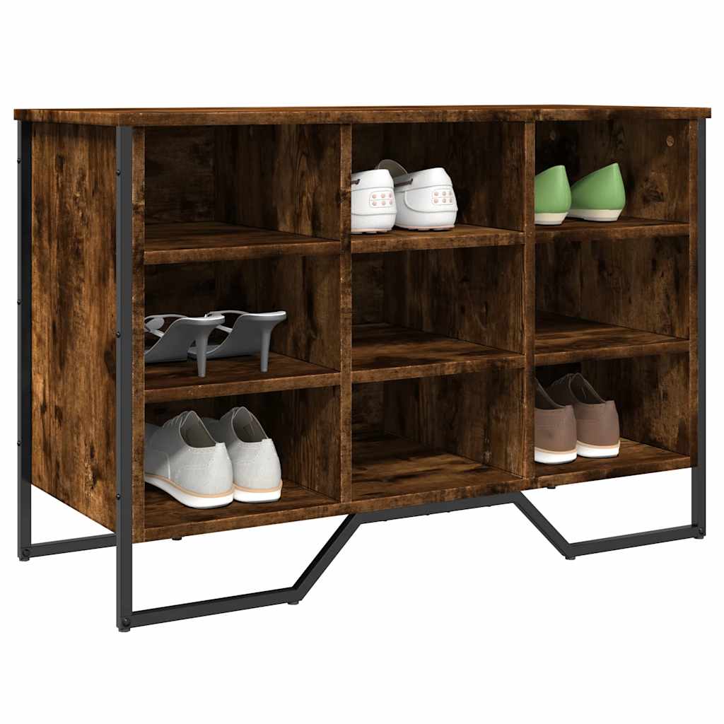 Schuhregal 90X38X61,5 Cm Holzwerkstoff Räuchereiche