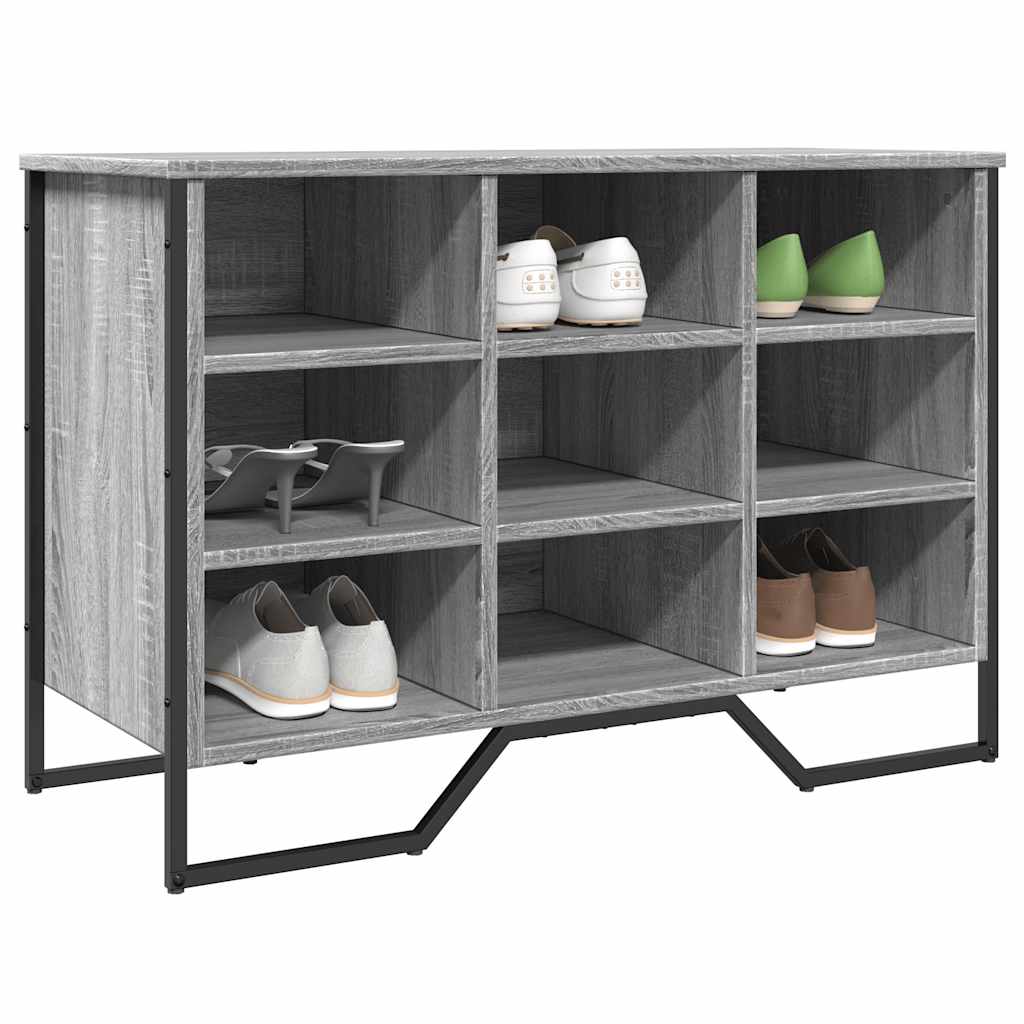 Schuhregal 90X38X61,5 Cm Holzwerkstoff Grau Sonoma