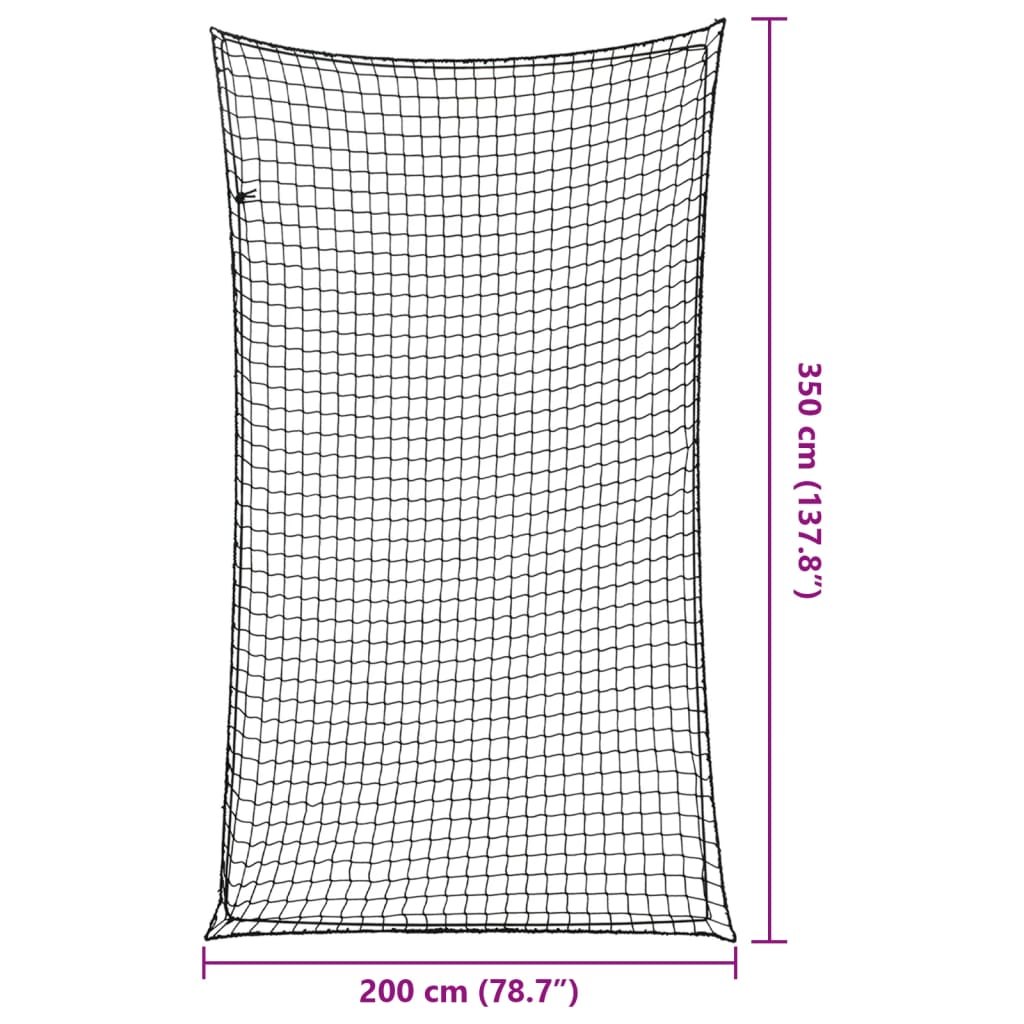 Mit Gummiseil 3,5X2 M Pp Schwarz