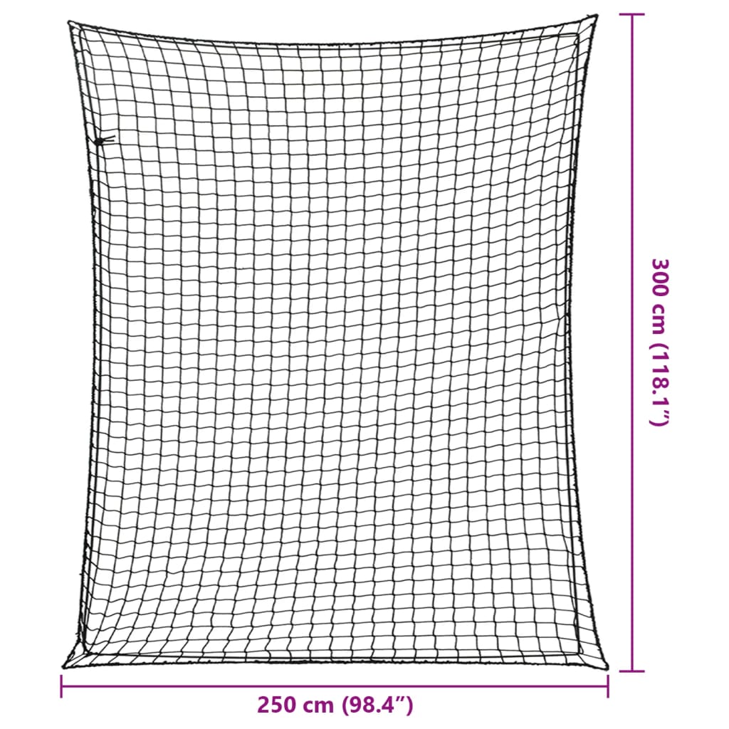 Mit Gummiseil 3X2,5 M Pp Schwarz