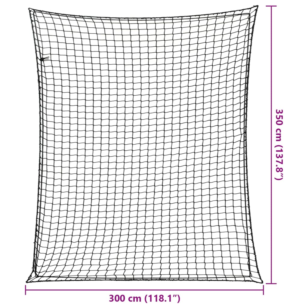 Mit Gummiseil 3,5X3 M Pp Schwarz