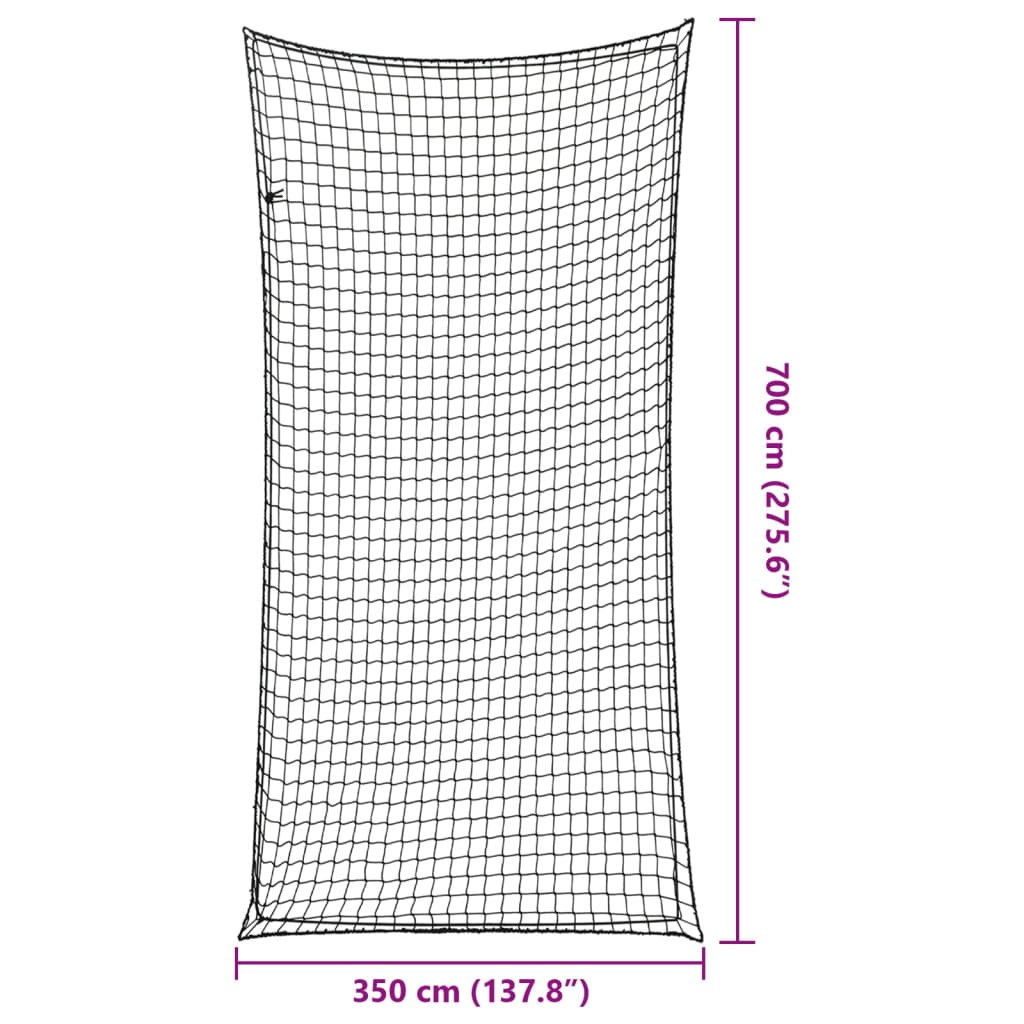 Mit Gummiseil 7X3,5 M Pp Schwarz