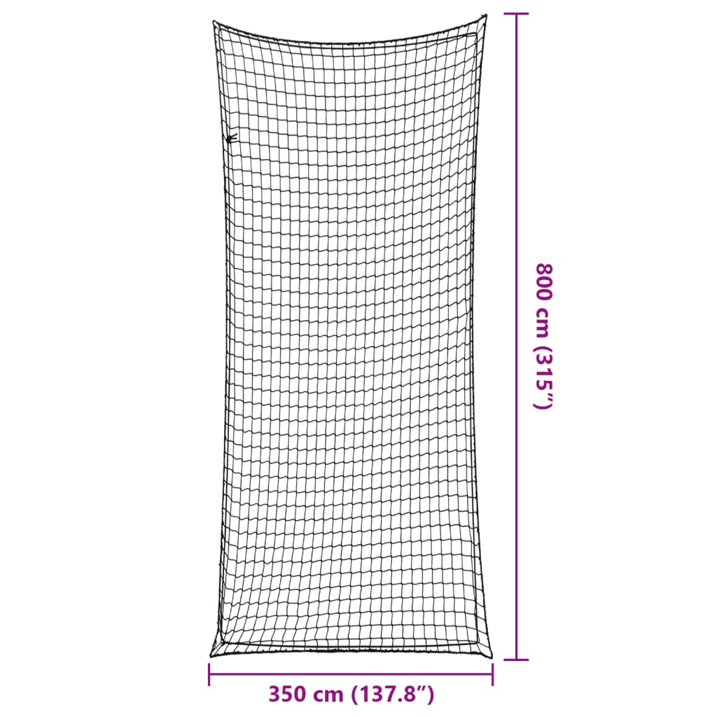 Mit Gummiseil 8X3,5 M Pp Schwarz