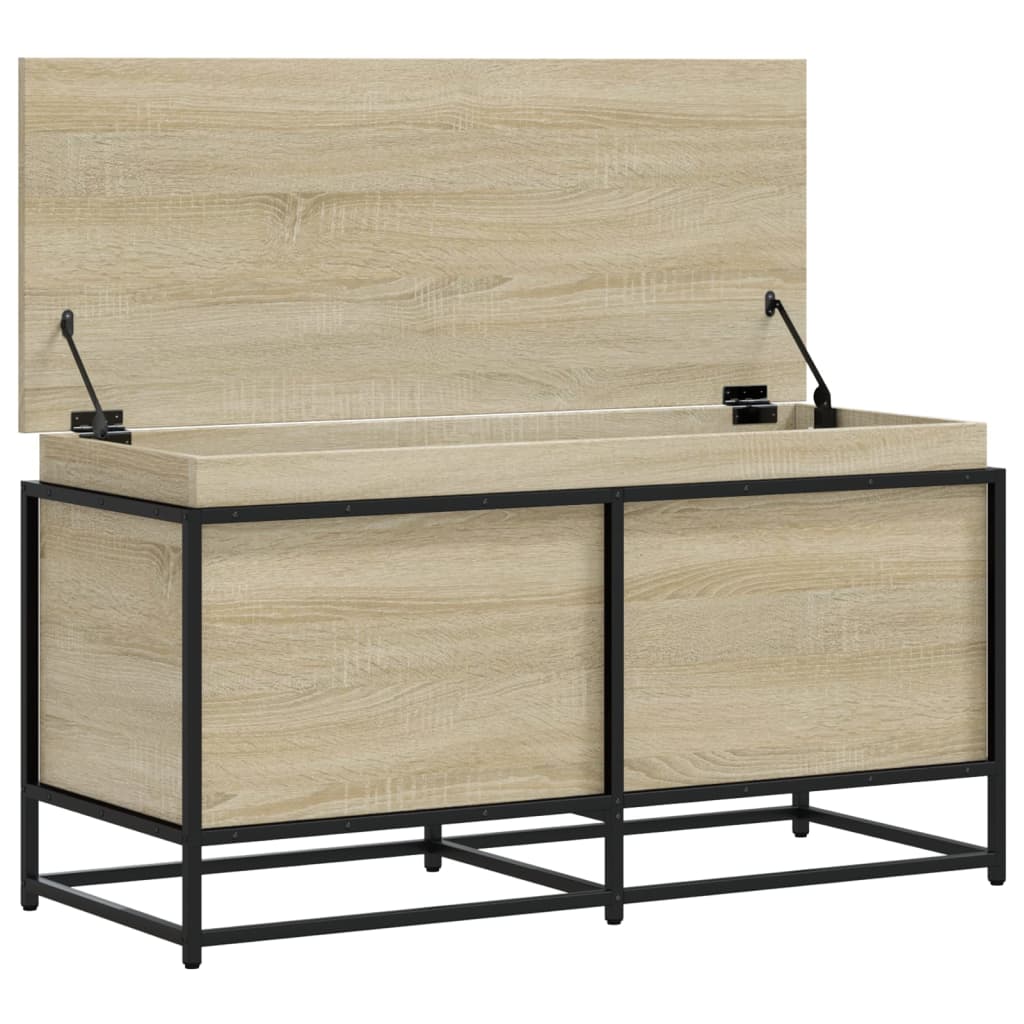 Aufbewahrungsbox Mit Deckel Sonoma 100X40X51,5 Cm Holzwerkstoff Sonoma Eiche