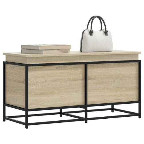 Aufbewahrungsbox Mit Deckel Sonoma 100X40X51,5 Cm Holzwerkstoff Sonoma Eiche