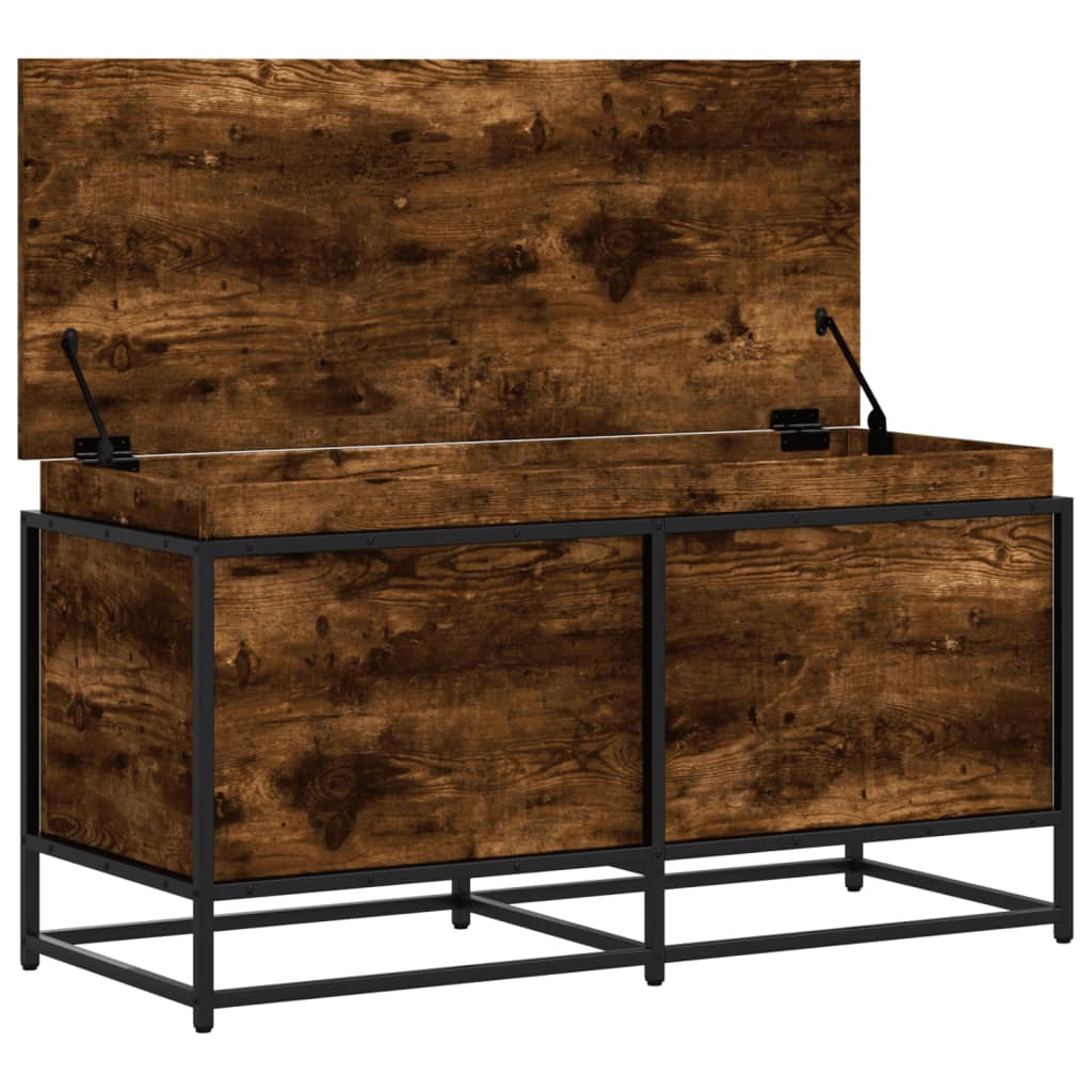 Aufbewahrungsbox Mit Deckel 100X40X51,5 Cm Räuchereiche