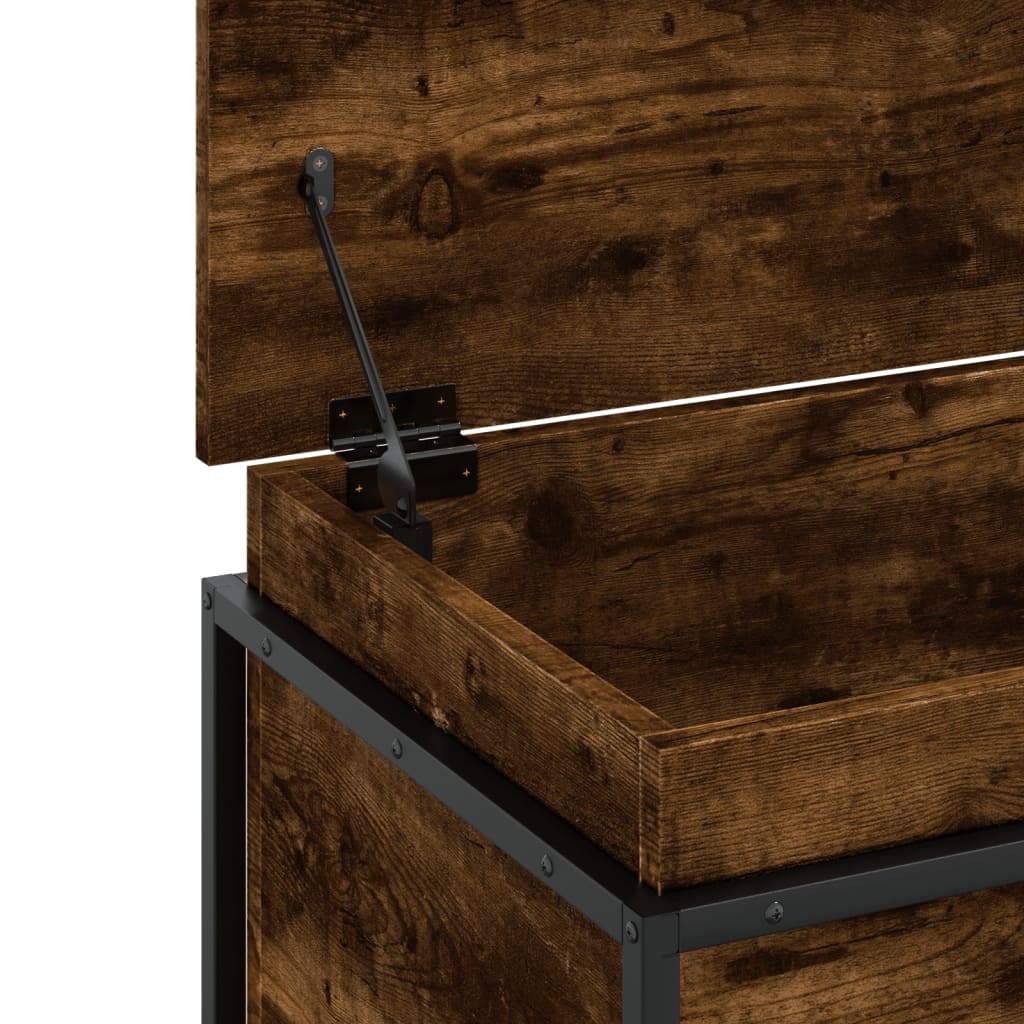 Aufbewahrungsbox Mit Deckel 100X40X51,5 Cm Räuchereiche