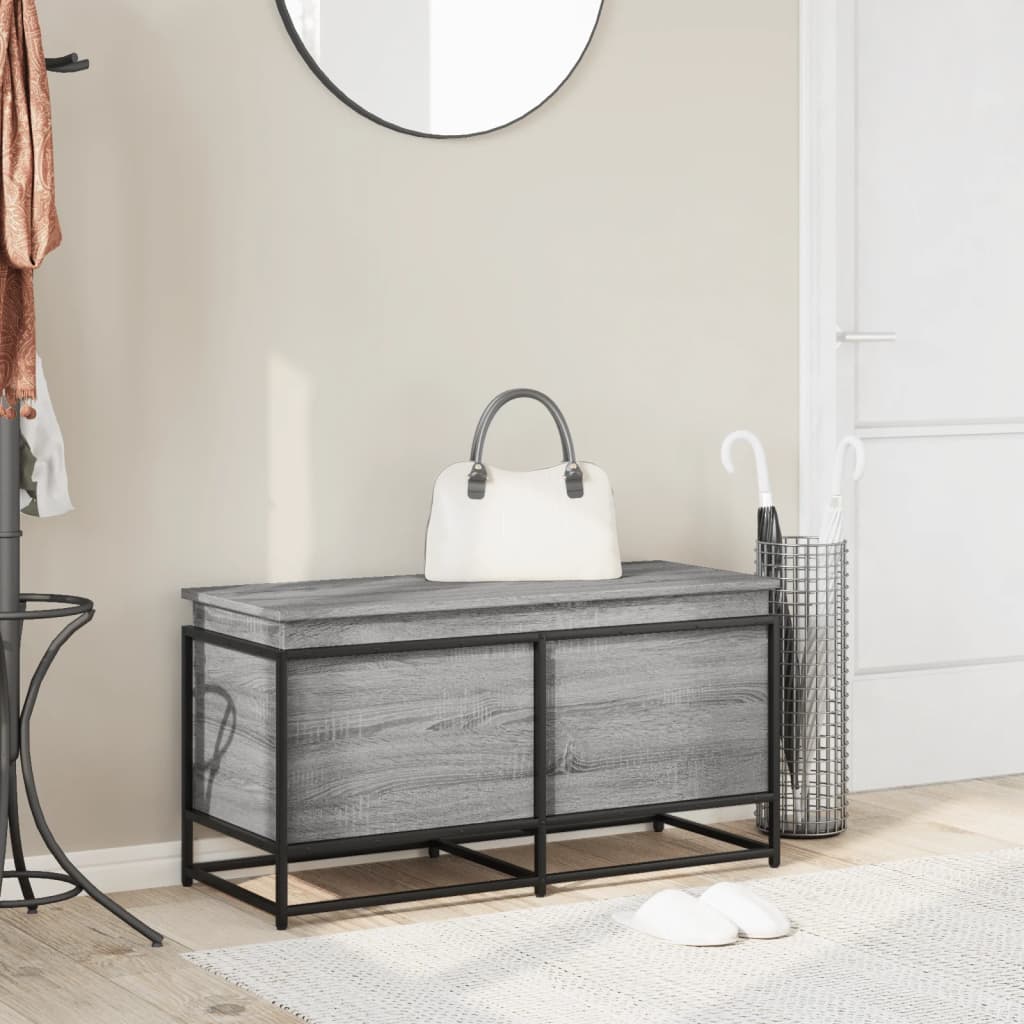 Aufbewahrungsbox Mit Deckel 100X40X51,5 Cm Grau Sonoma