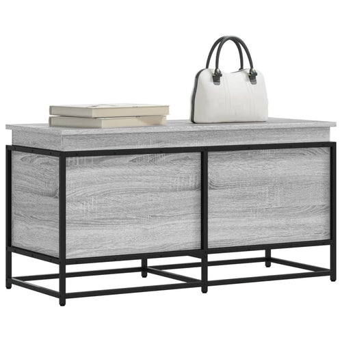 Aufbewahrungsbox Mit Deckel 100X40X51,5 Cm Grau Sonoma