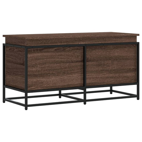 Aufbewahrungsbox Mit Deckel Eichen-Optik 100X40X51,5 Cm Braune Eiche