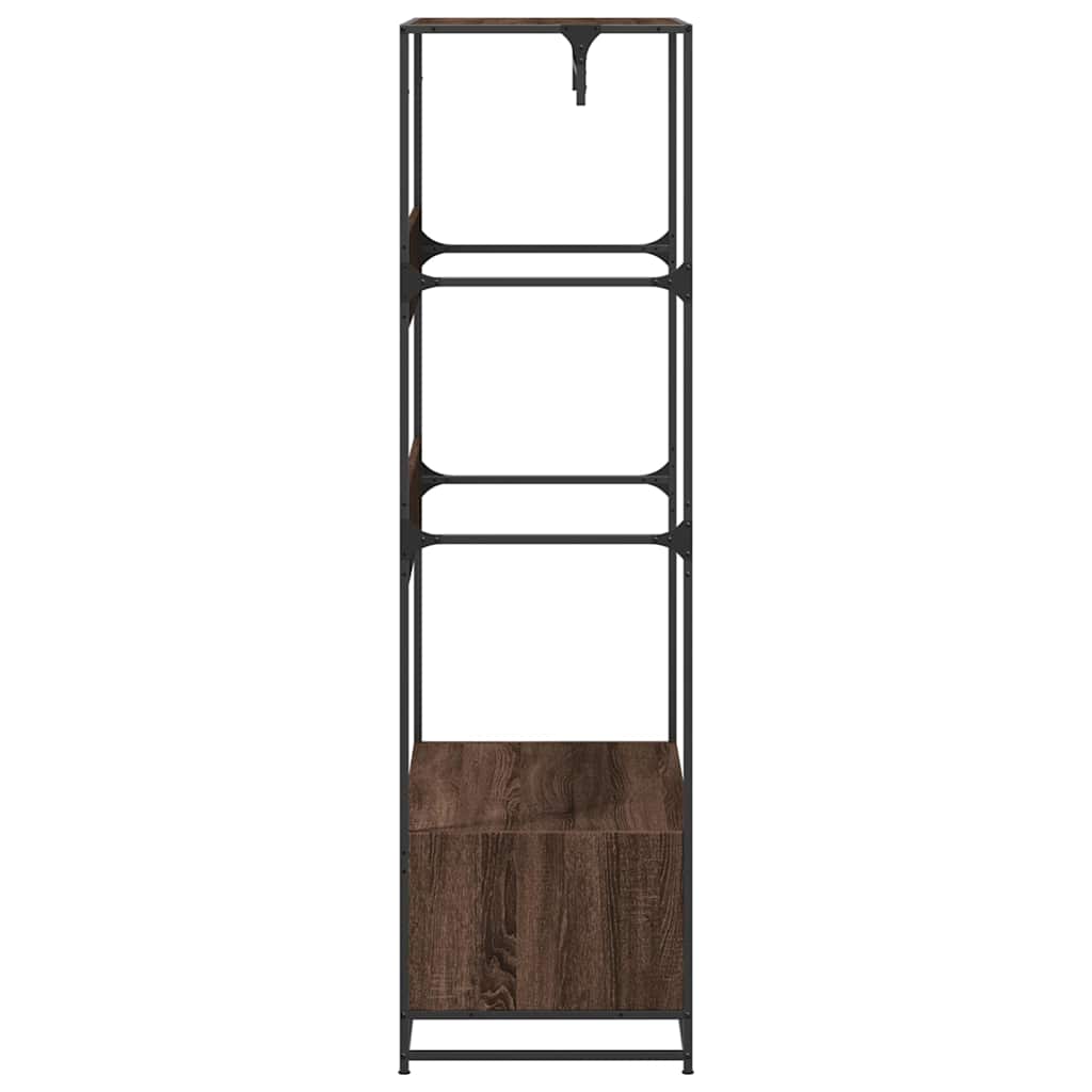 Kleiderständer Braun Eichen-Optik 90X50X180 Cm Holzwerkstoff