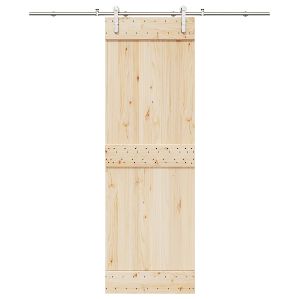 Schiebetür-Beschlagsatz Edelstahl Silbern