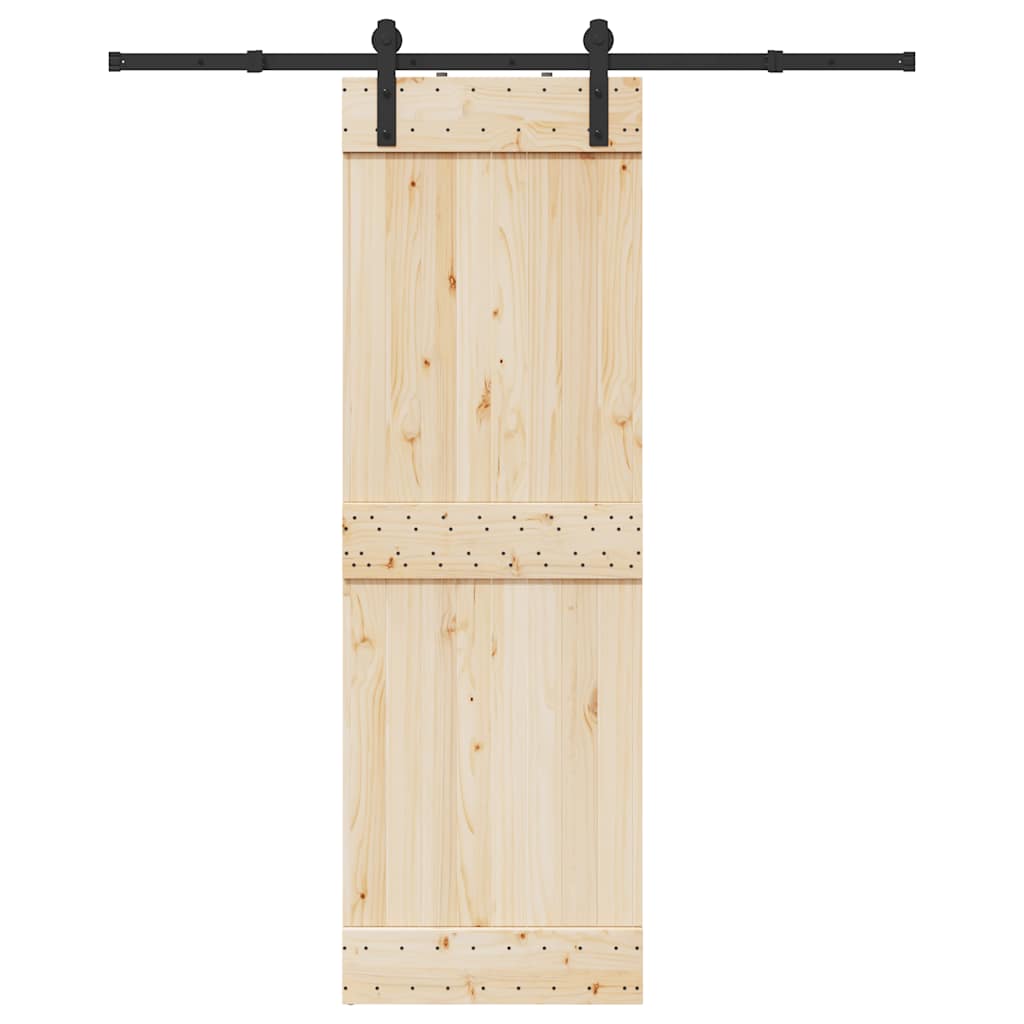 Schiebetürbeschlag-Set Stahl Schwarz