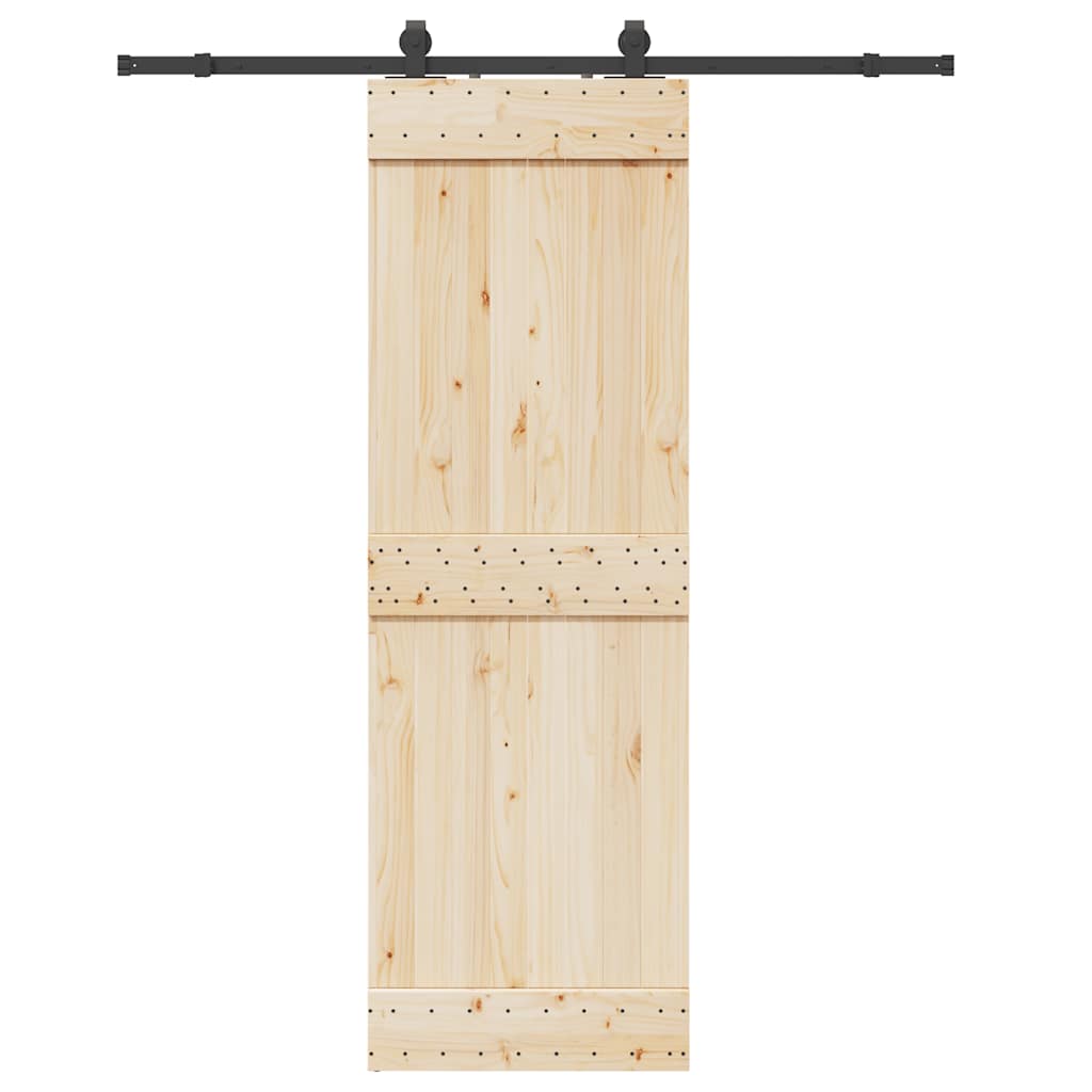 Schiebetürbeschlag-Set 152,5 Cm Stahl Schwarz