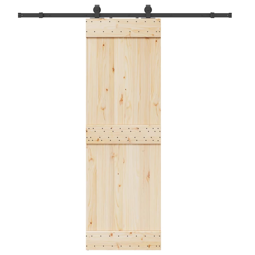 Schiebetürbeschlag-Set 152,5 Cm Stahl Schwarz