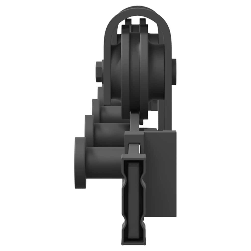 Schiebetürbeschlag-Set 152,5 Cm Stahl Schwarz