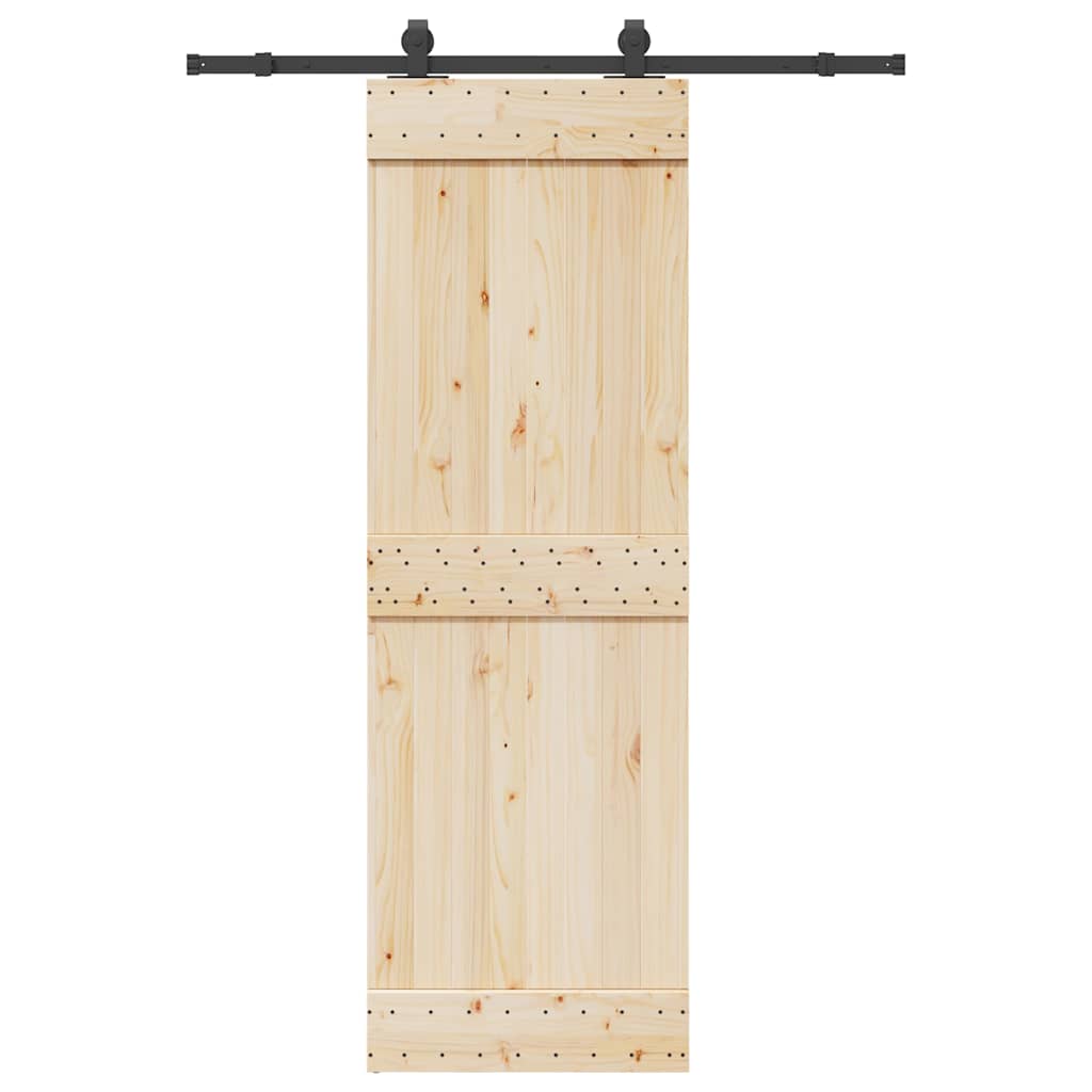 Schiebetürbeschlag-Set 152,5 Cm Stahl Schwarz