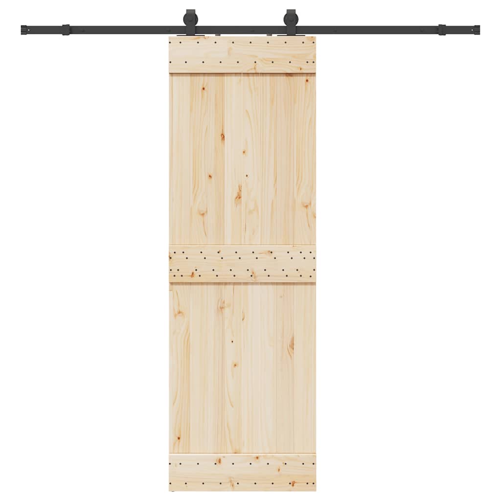 Schiebetürbeschlag-Set 152,5 Cm Stahl Schwarz