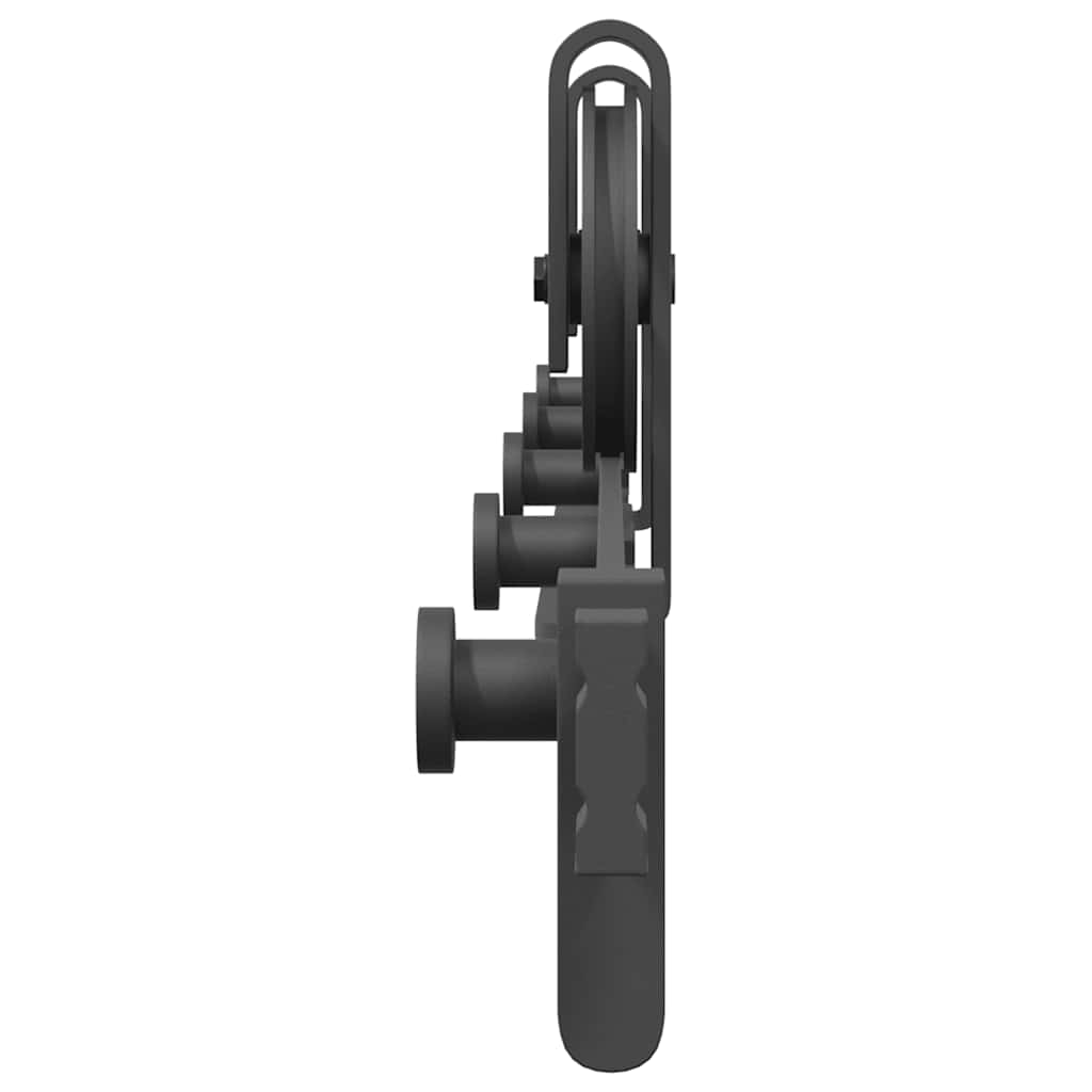 Schiebetürbeschlag-Set Stahl Schwarz