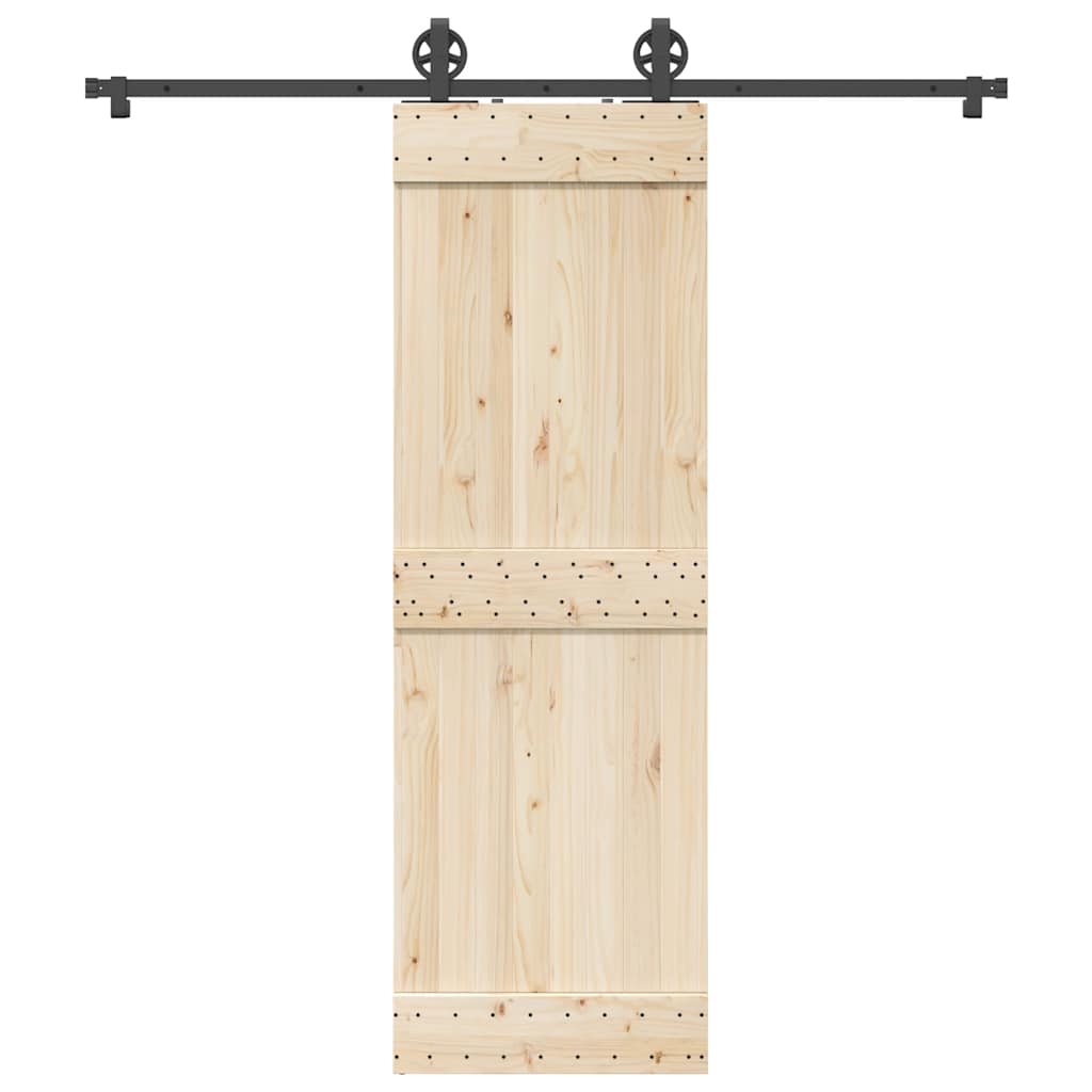 Schiebetürbeschlag-Set Stahl Schwarz